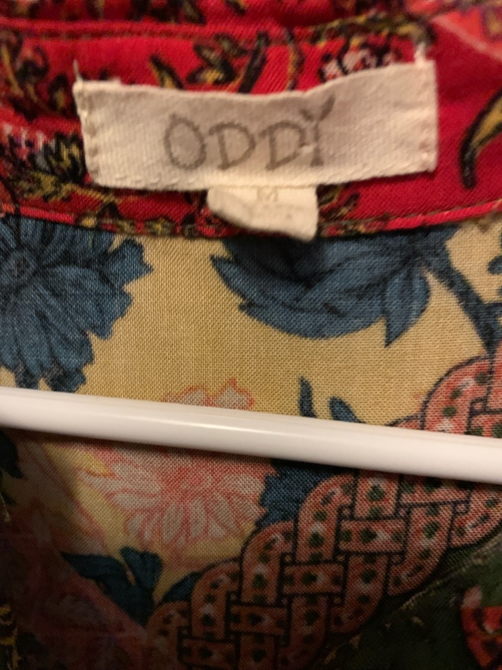 ODDY Multicolor Patchwork Maxi Dress - Teal, Red, Yellow, Green - Picture 3 of 5